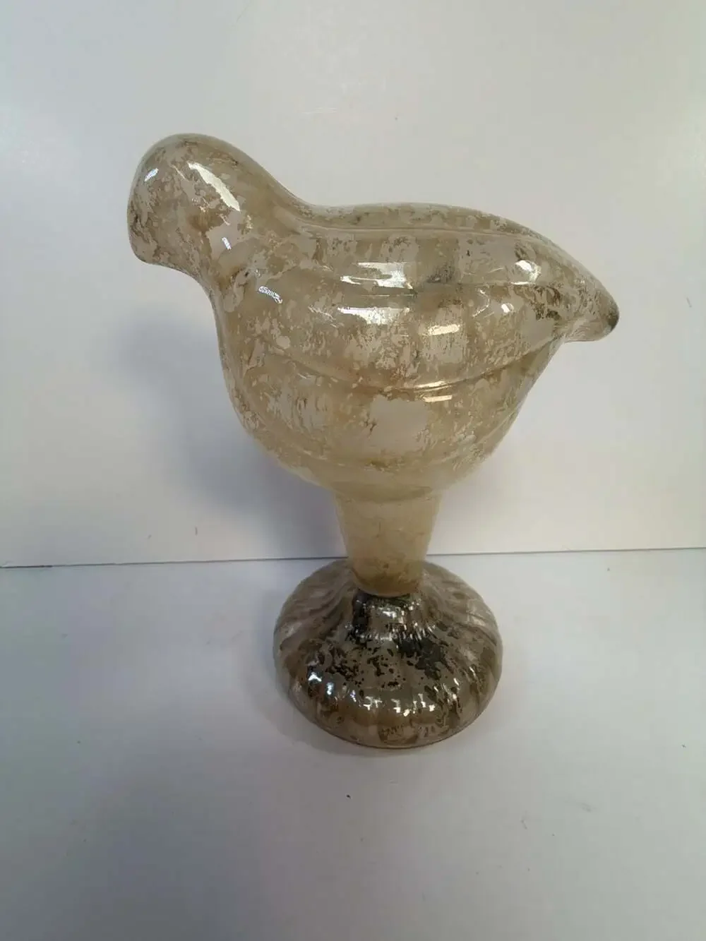 Pottery‎ Barn Mercury Glass Bird Figurine Decorative Statue